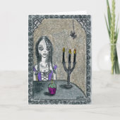 Goth Halloween Karte (Vorderseite)