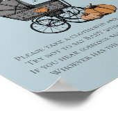 Goth Halloween Say Baby Blue Shower Game nicht Poster (Ecke)