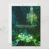 Goth Halloween Skulls Hochzeit Save The Date (Rückseite)