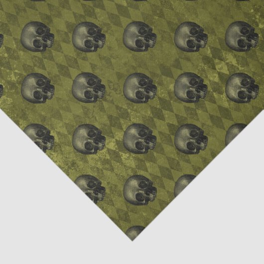 Goth Halloween Skulls Seidenpapier (Ausschnitt)