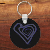 Goth Heart Keychain. Schlüsselanhänger (Vorderseite)