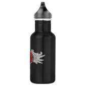 Goth Heart mit Angel Wings Edelstahlflasche (Rechts)