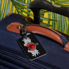 Goth Heart mit Angel Wings Gepäckanhänger