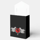 Goth Heart mit Angel Wings Geschenkboxen Geschenkschachtel (Geöffnet)