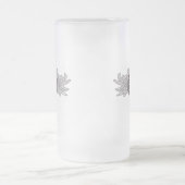 Goth Heart mit Angel Wings Mattglas Bierglas (Mittel)