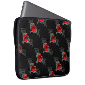 Goth Heart mit Bat Wings Laptop Schlauch Laptopschutzhülle (Vorne Rechts)