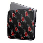 Goth Heart mit Bat Wings Laptop Schlauch Laptopschutzhülle (Vorderseite Links)
