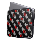 Goth Heart with Angel Wings Laptop Bag Laptopschutzhülle (Vorderseite Links)