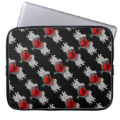 Goth Heart with Angel Wings Laptop Bag Laptopschutzhülle (Vorderseite)