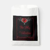 Goth Heart with Bat Wings Personalisiert Geschenktütchen (Vorderseite)