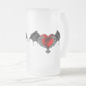 Goth Heart with Bat Wings Tasse (VorderseiteRechts)