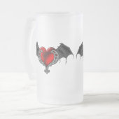 Goth Herz mit Fledermausflügeln Tasse (Vorderseite Links)