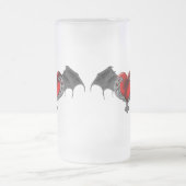 Goth Herz mit Fledermausflügeln Tasse (Mittel)