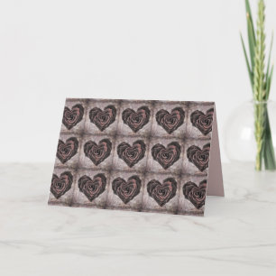 Goth-Herz-Rosen-Grußkarte Karte