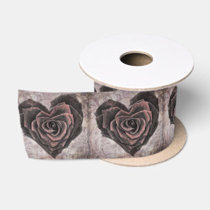 Goth-Herz-Rosenband Satinband