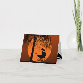 Goth-Horror Babyparty Dankeskarte