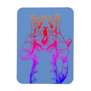 GOTH HORROR CAT DRAMA, JEMAND BEWEGTE LITTERBOX MAGNET