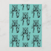 GOTH HORROR CAT DRAMA, JEMAND BEWEGTE LITTERBOX POSTKARTE (Vorderseite)