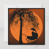 Goth-Horror-Kinderdusche Einladung (Rückseite)