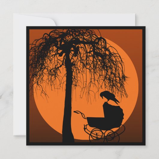 Goth-Horror-Kinderdusche Einladung (Rückseite)