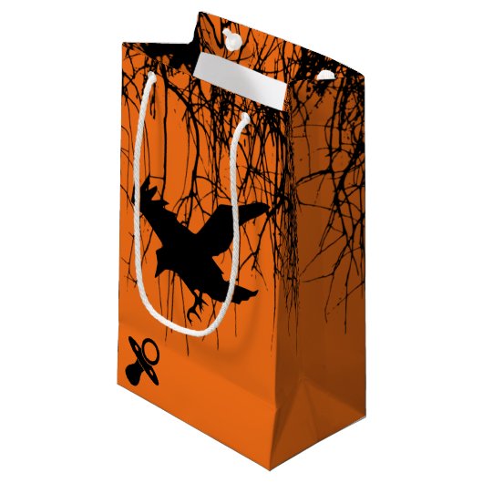 Goth-Horror-Kinderdusche Kleine Geschenktüte (Vorderseite Schrägansicht)