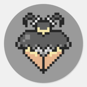 Goth in einem kurzen Rock-Sticker Runder Aufkleber