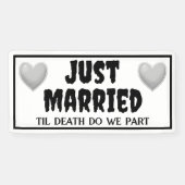 Goth Just Married Banner (Horizontal)
