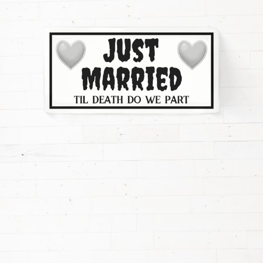 Goth Just Married Banner (InSitu)