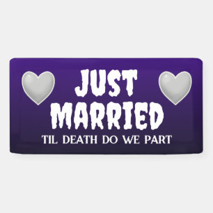 Goth Just Married Banner
