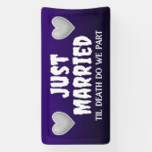 Goth Just Married Banner (Vertikal)