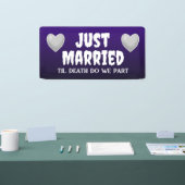 Goth Just Married Banner (Messe)