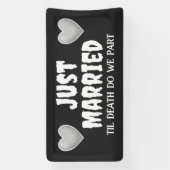 Goth Just Married Banner (Vertikal)
