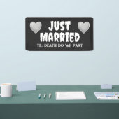 Goth Just Married Banner (Messe)