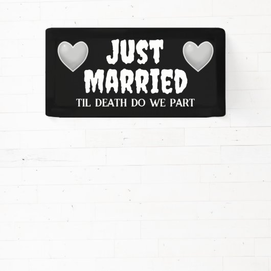 Goth Just Married Banner (InSitu)