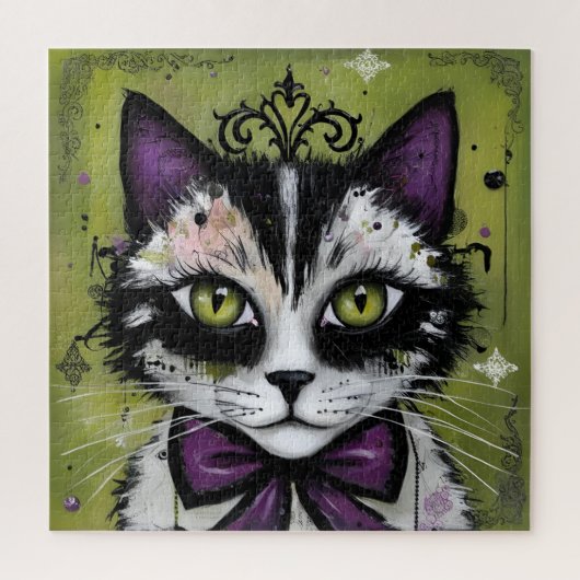 Goth-Katze Puzzle (Vertikal)