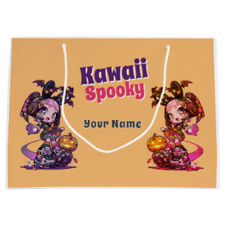 Goth Kawaii Spooky Anime Twin Girl Halloween Große Geschenktüte