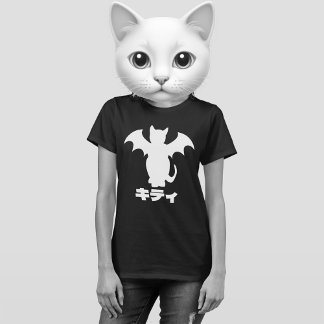 GOTH KITTY BAT CAT JAPANESISCHES SHIRT