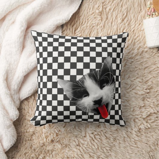 Goth Kitty Cushion Kissen (Decke)