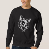 Goth Kitty Kitten Death Metal Emo Punk Gothic Cat Sweatshirt (Vorderseite)