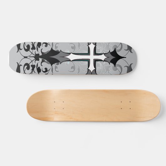 Goth Kreuz Skateboard (Horizontal)