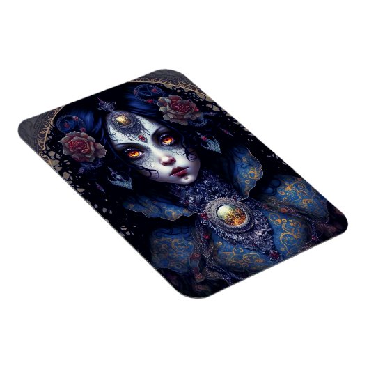 Goth Lady Gothic Fantasy Art Magnet (Rechte Seite)