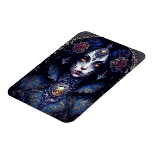 Goth Lady Gothic Fantasy Art Magnet (Linke Seite)