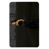 Goth Lady in einem Friedhofsmagnet Magnet (Vertikal)