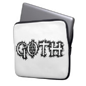 Goth Laptopschutzhülle (Vorderseite Links)