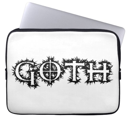 Goth Laptopschutzhülle (Vorderseite)