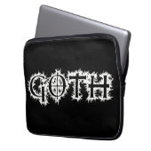 Goth Laptopschutzhülle (Vorderseite Links)