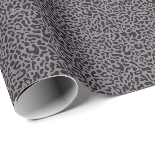 Goth Leopard Geschenkpapier (Rolleneckpunkt)