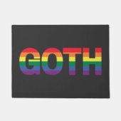 Goth LGBTQ+ Regenbogen Fußmatte (Vorderseite)
