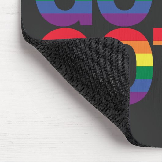 Goth LGBTQ+ Regenbogen Mousepad (Ecke)