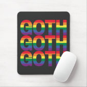 Goth LGBTQ+ Regenbogen Mousepad (Mit Mouse)